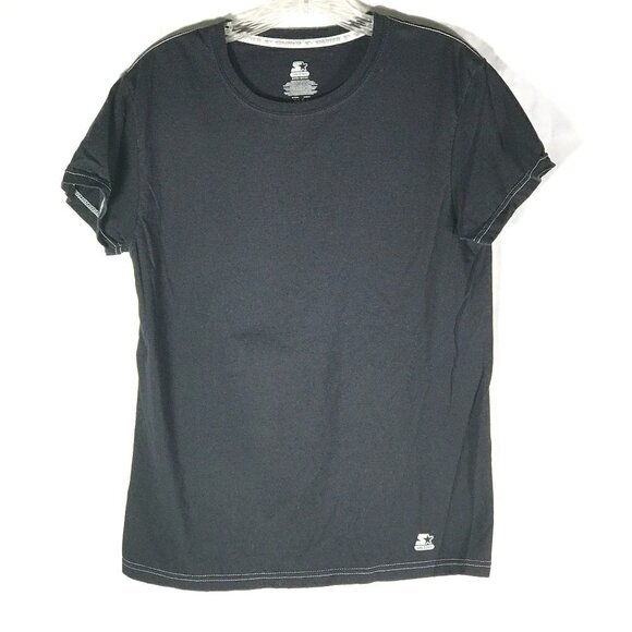 STARTER Men Small Black Workout Athletic Tee Short Sleeve T Shirt - Picture 1 of 8